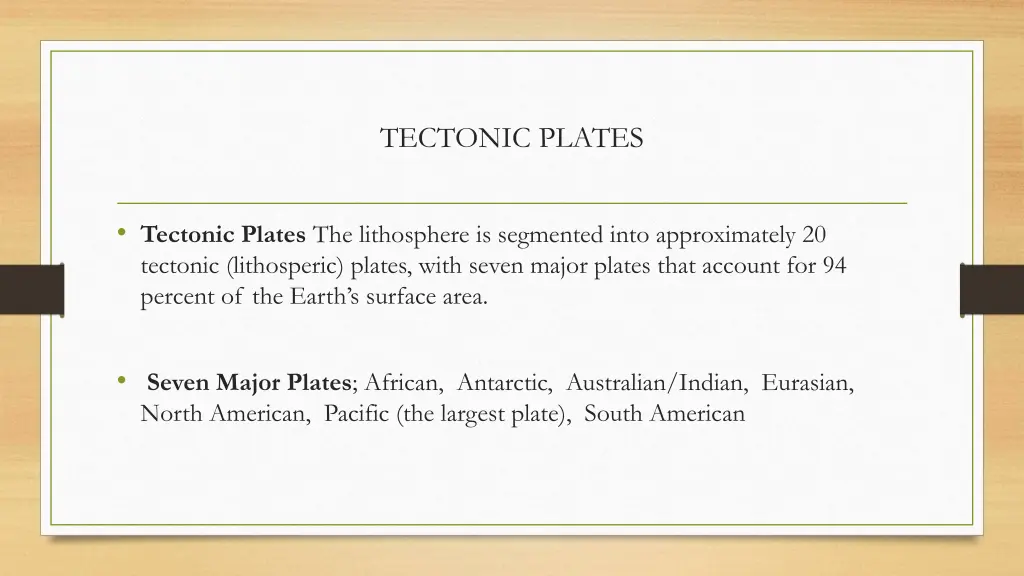 tectonic plates