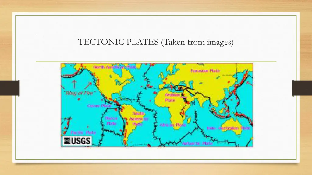 tectonic plates taken from images