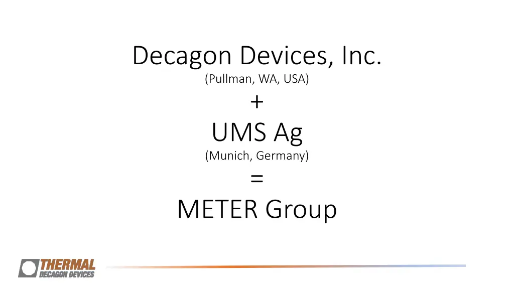 decagon devices inc pullman wa usa ums ag munich