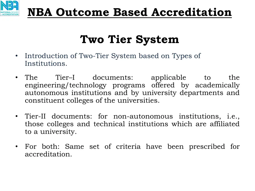 nba outcome based accreditation