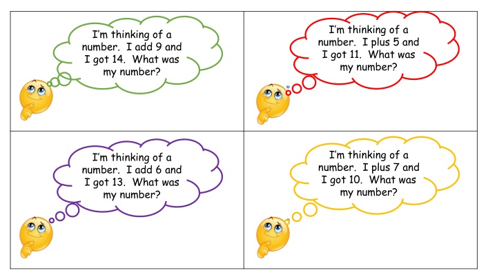 i m thinking of a number i plus