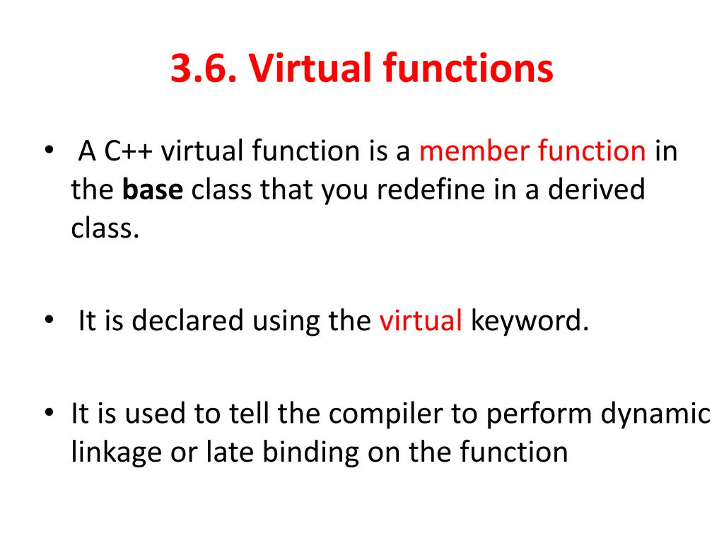 3 6 virtual functions