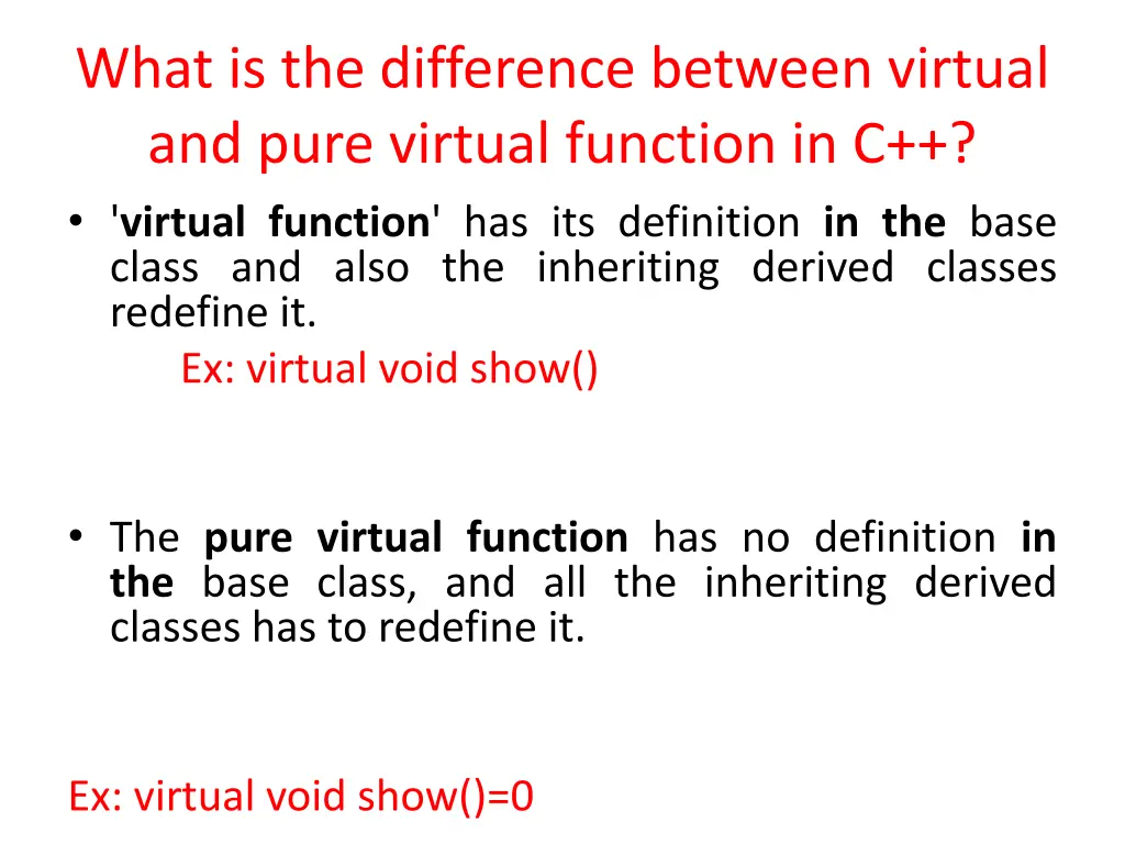 what is the difference between virtual and pure