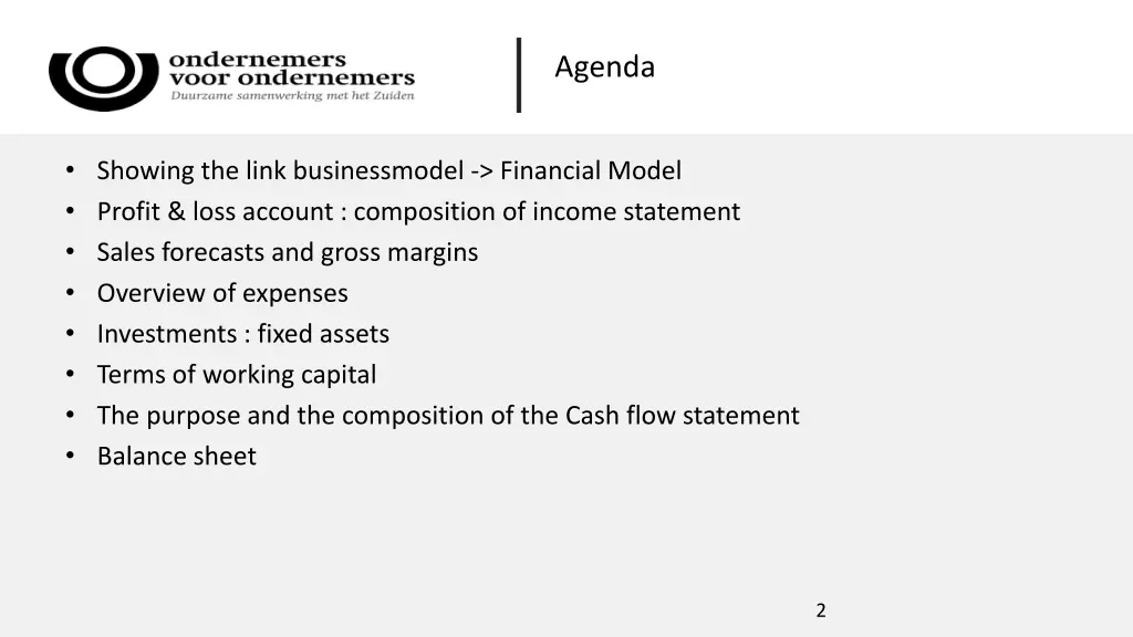 agenda