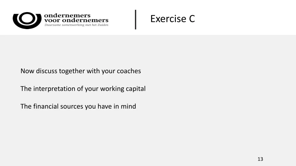 exercise c