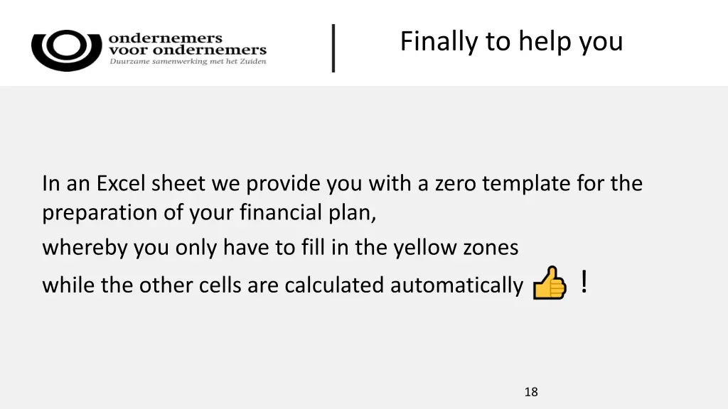 finally to help you