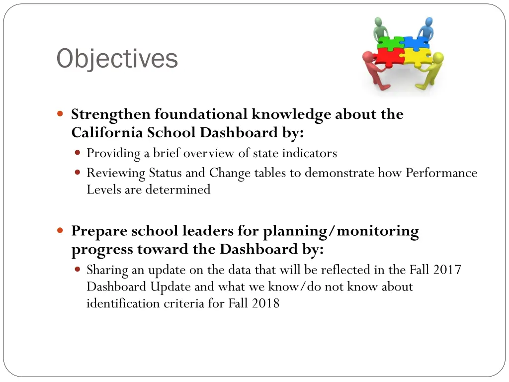 objectives