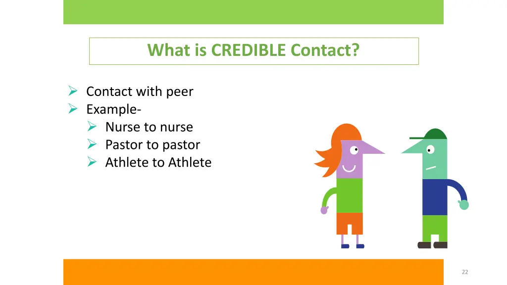 what is credible contact