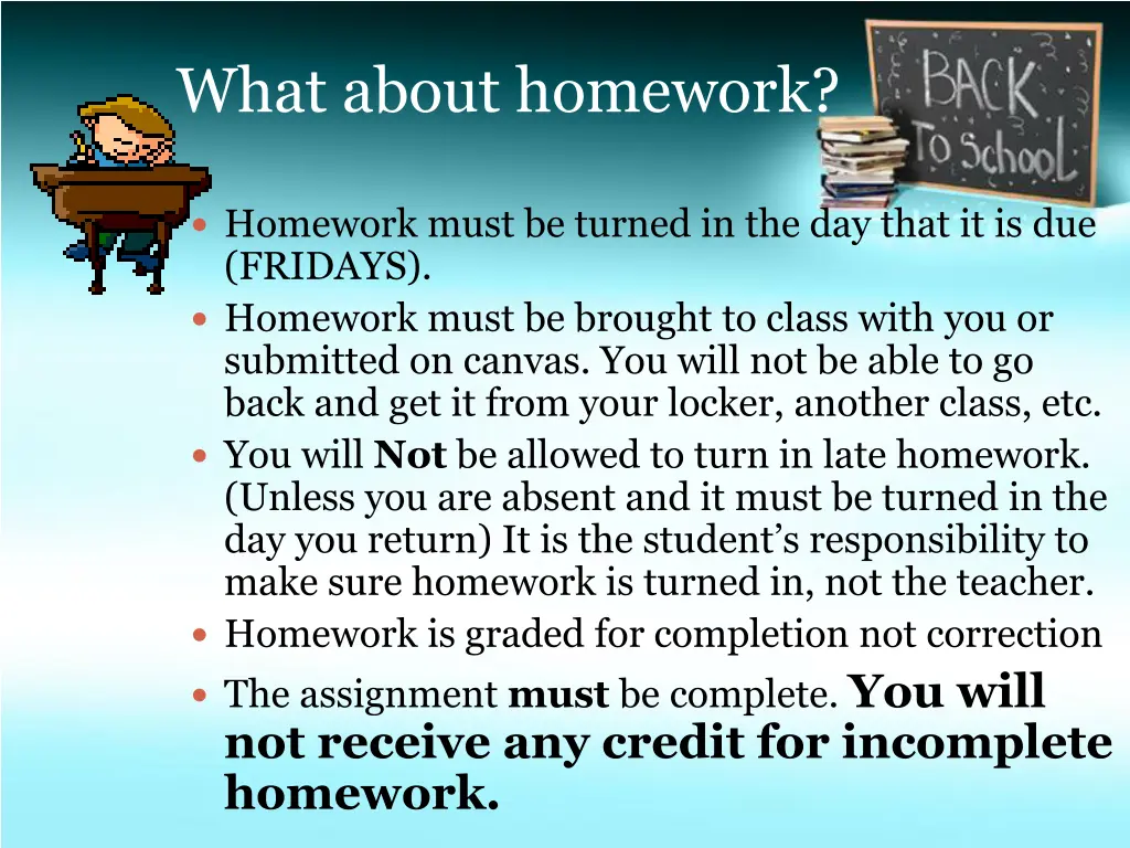what about homework