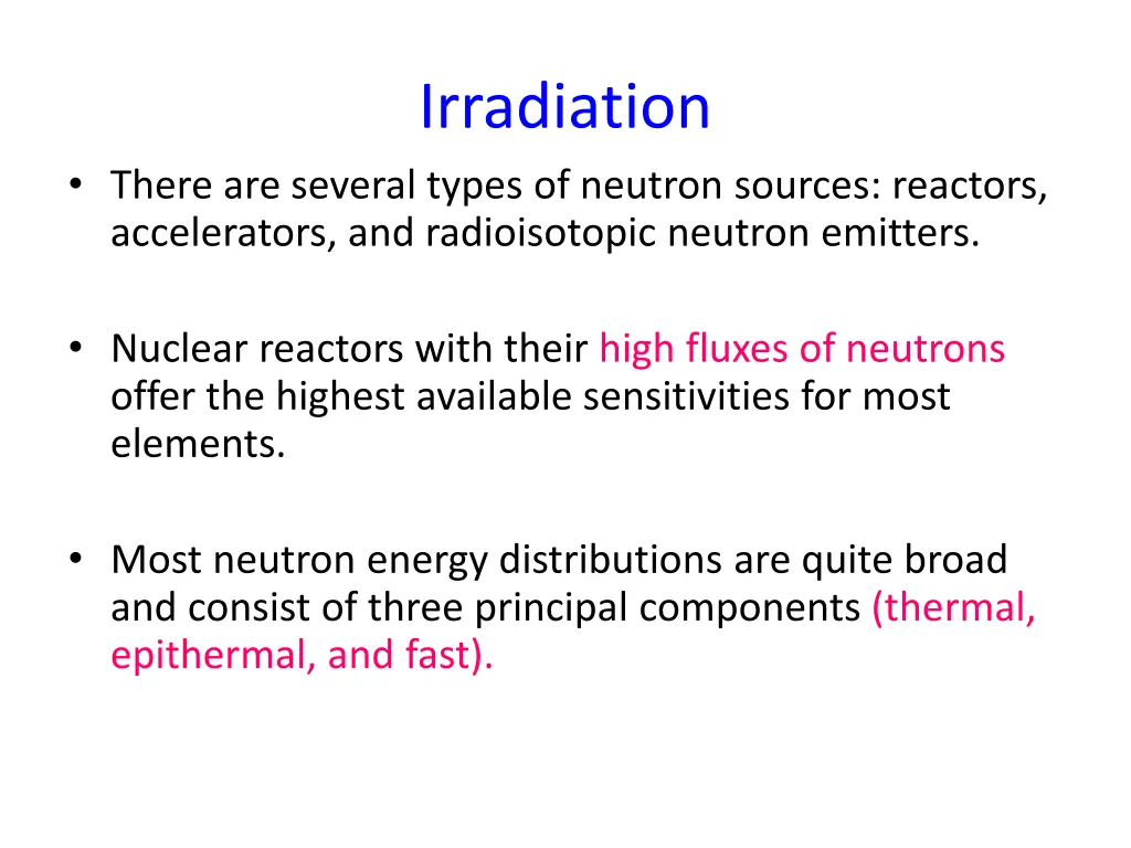 irradiation