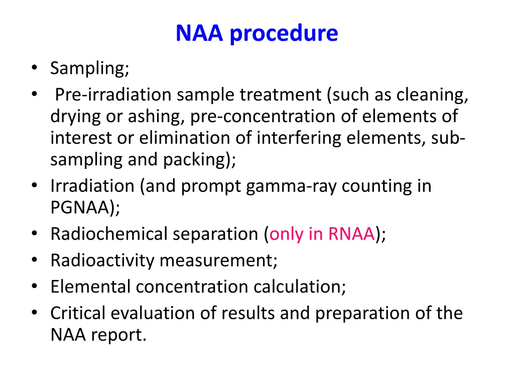 naa procedure