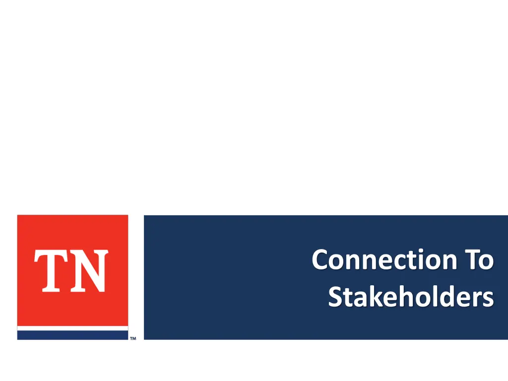 connection to stakeholders