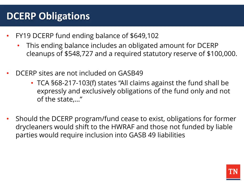 dcerp obligations