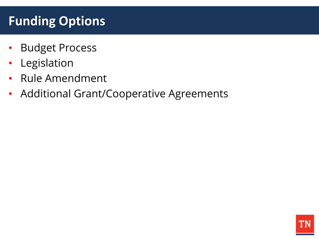 funding options 1