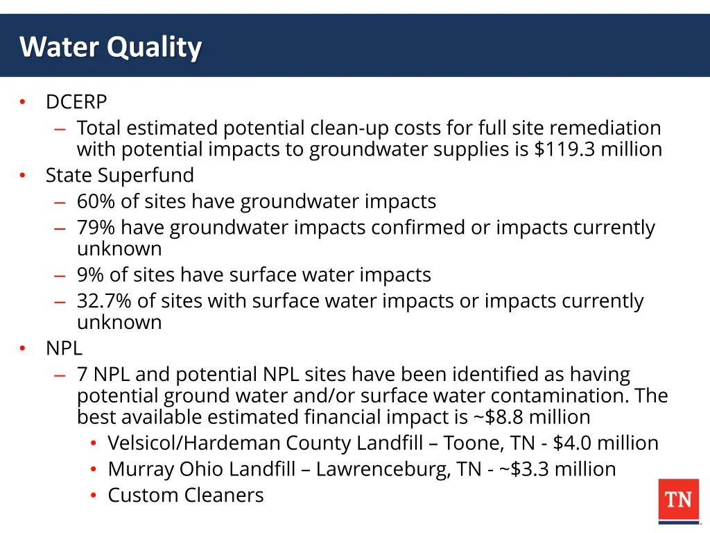 water quality