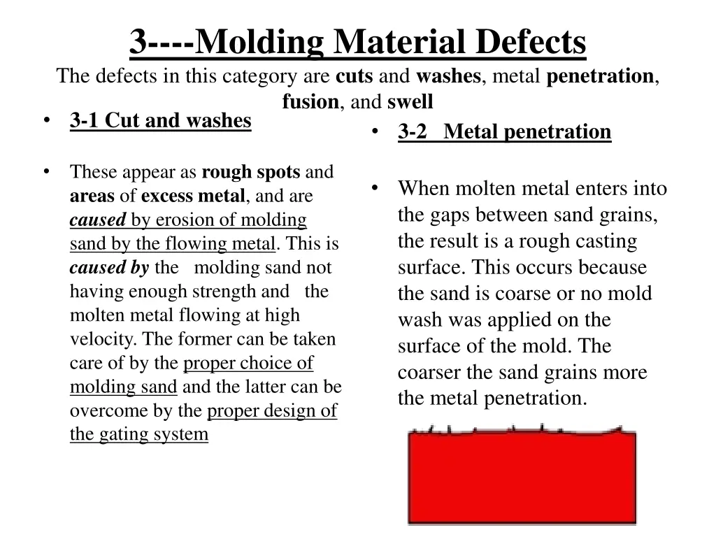 3 molding material defects the defects in this