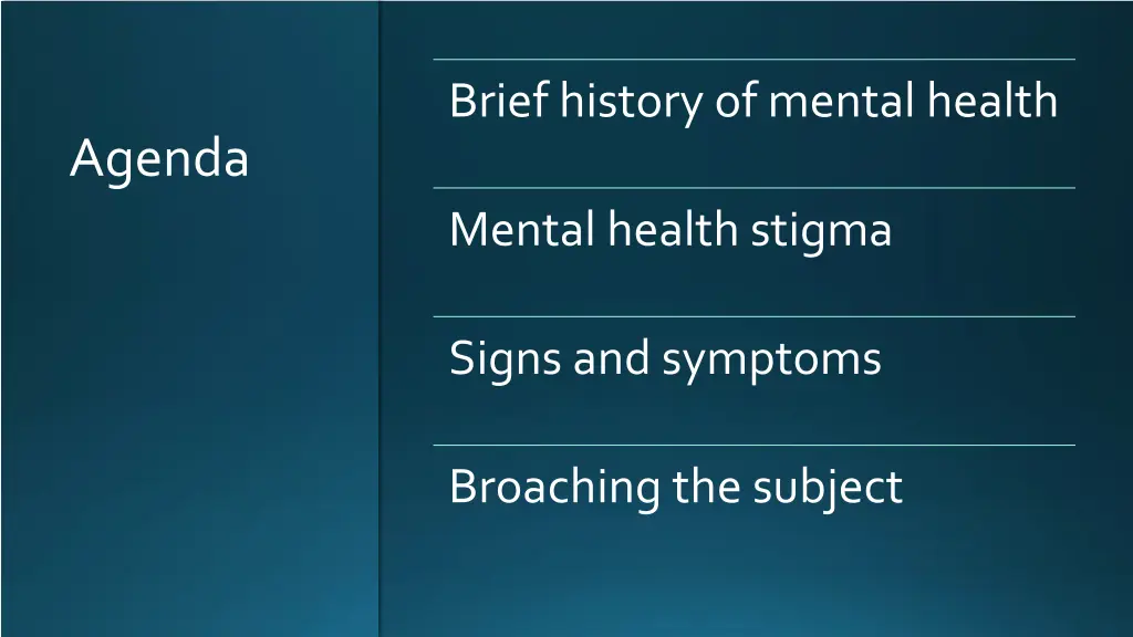 brief history of mental health