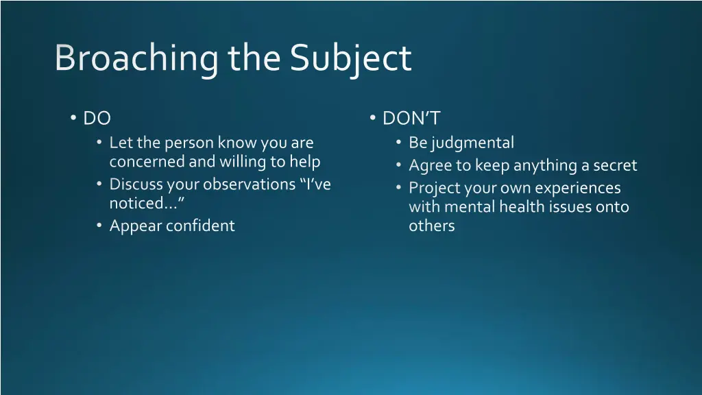 broaching the subject 1