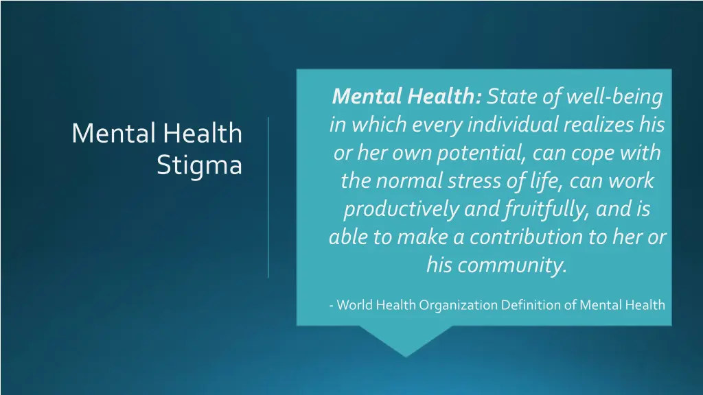 mental health state of well being in which every