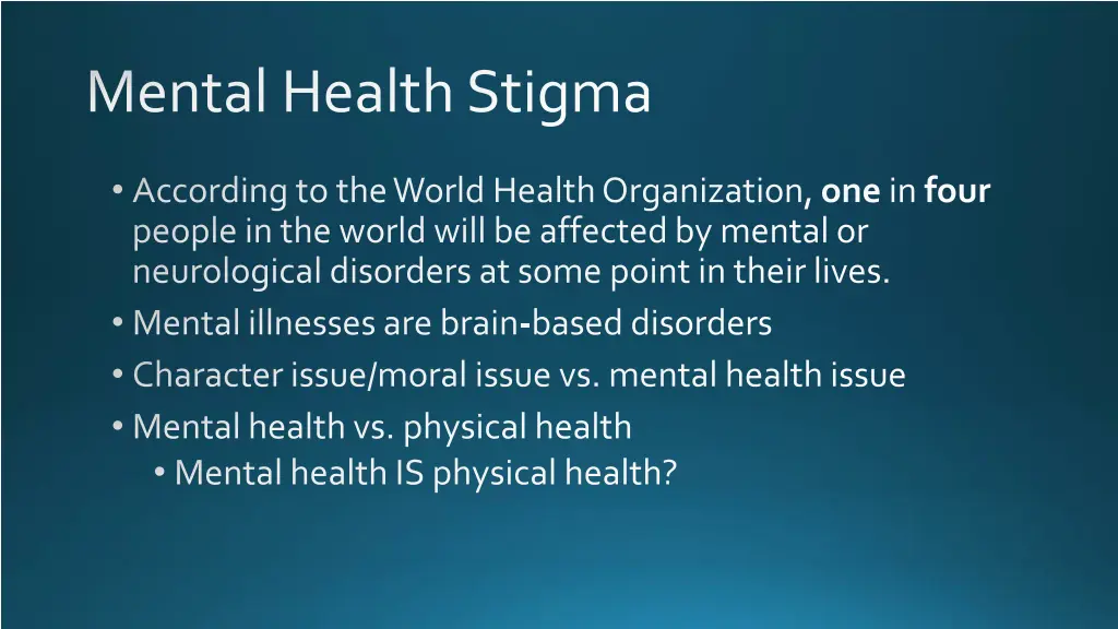 mental health stigma 1