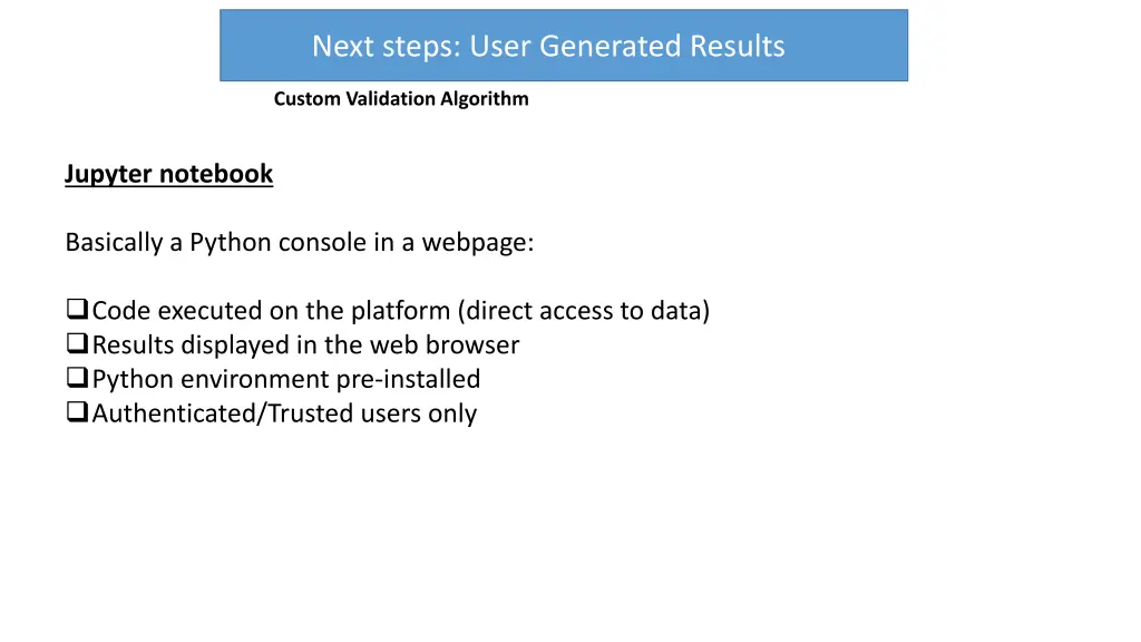 next steps user generated results 4