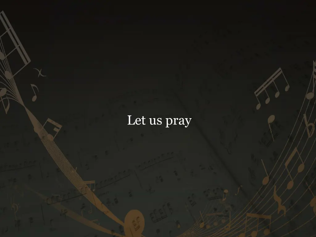 let us pray