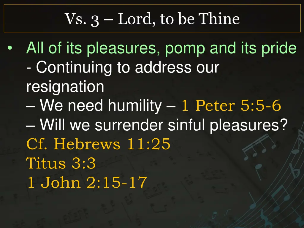 vs 3 lord to be thine 2