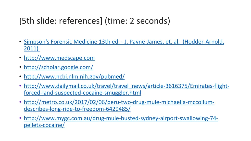 5th slide references time 2 seconds 1