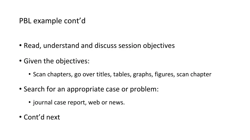 pbl example cont d