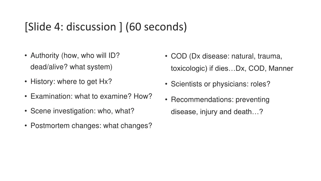 slide 4 discussion 60 seconds