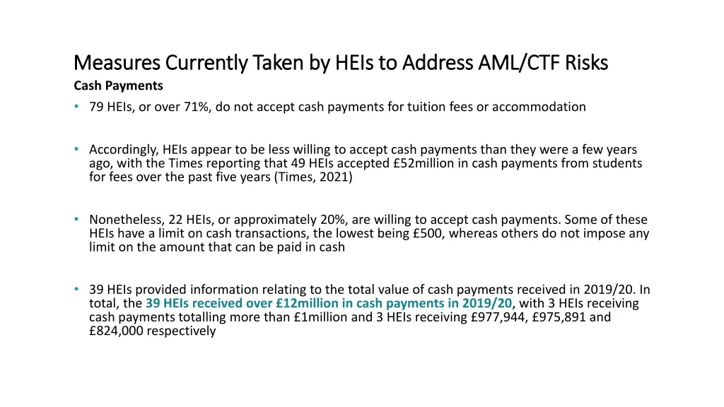 measures currently taken by heis to address 4