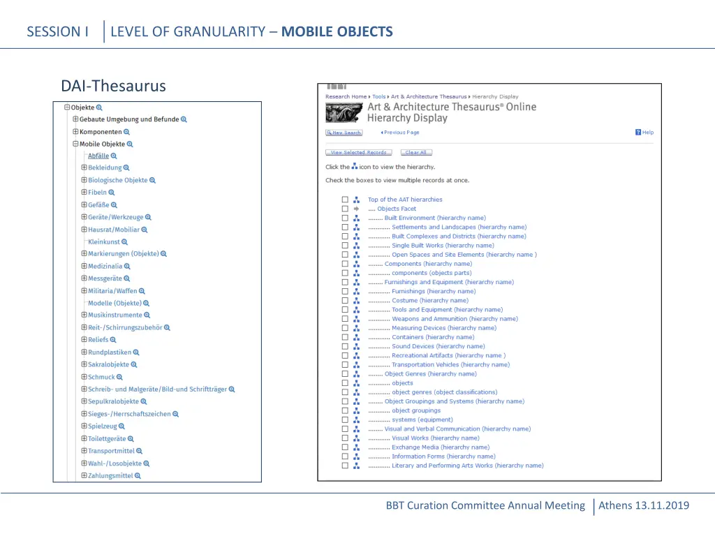 session i level of granularity mobile objects 1