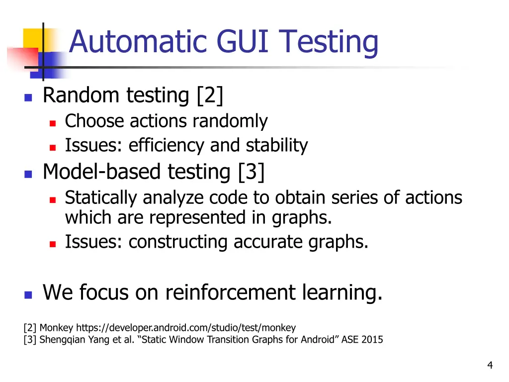 automatic gui testing