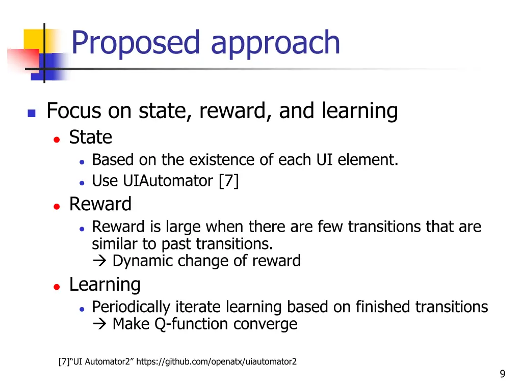proposed approach