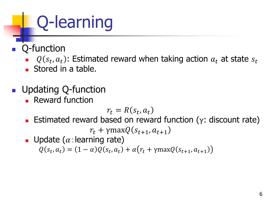 q learning