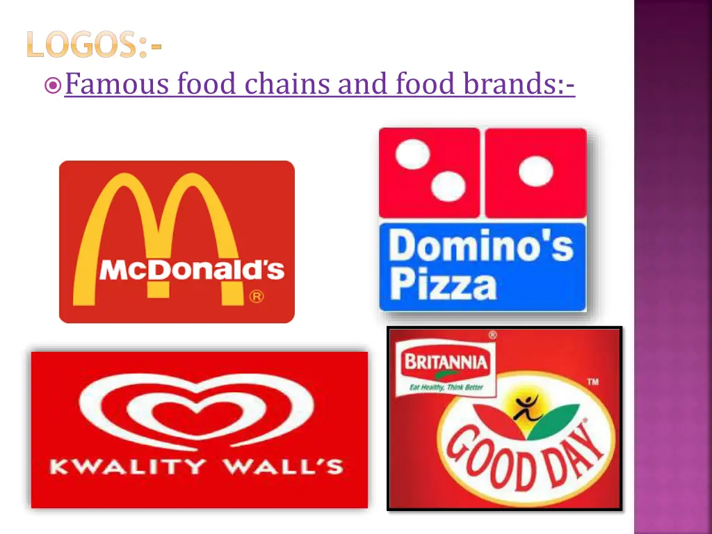 logos famous food chains and food brands