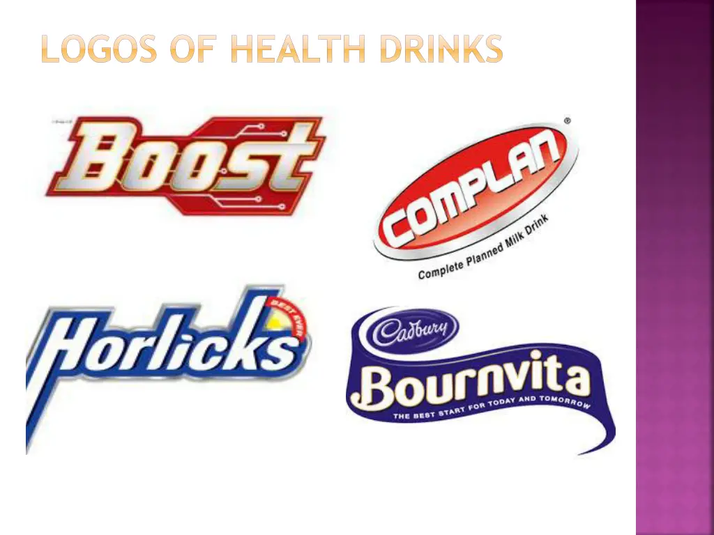 logos of health drinks