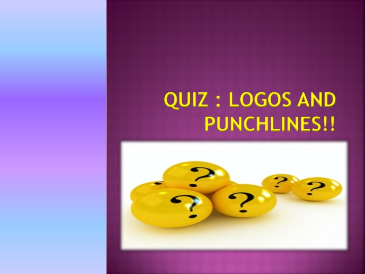 quiz logos and punchlines