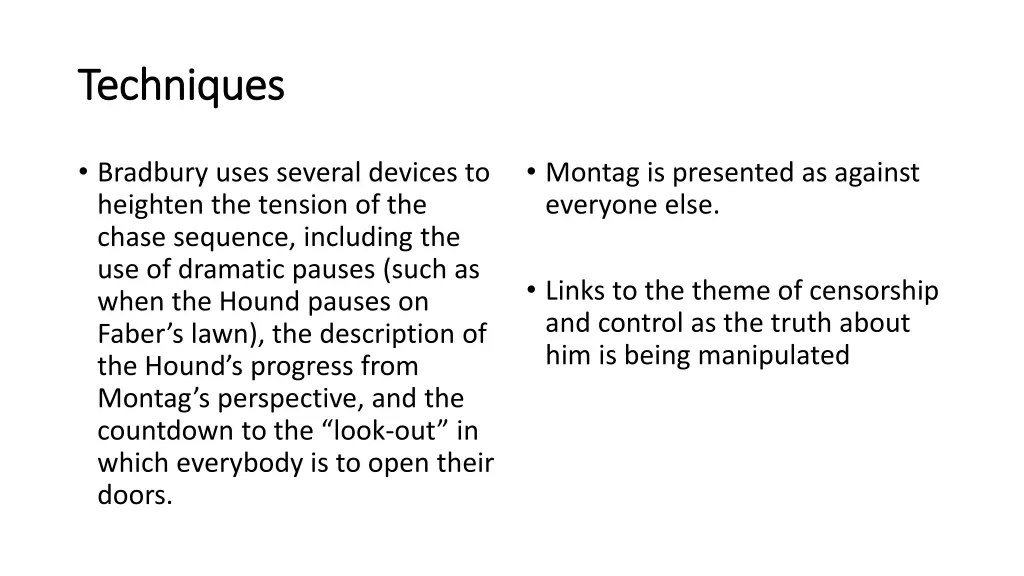 techniques techniques
