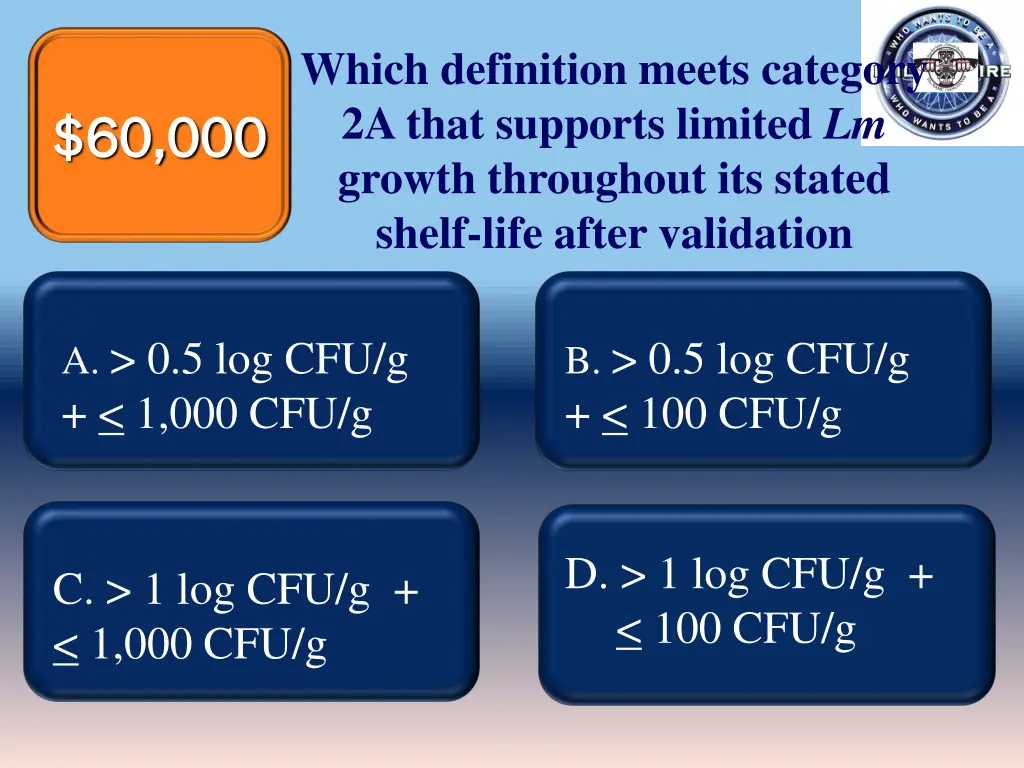 which definition meets category 2a that supports