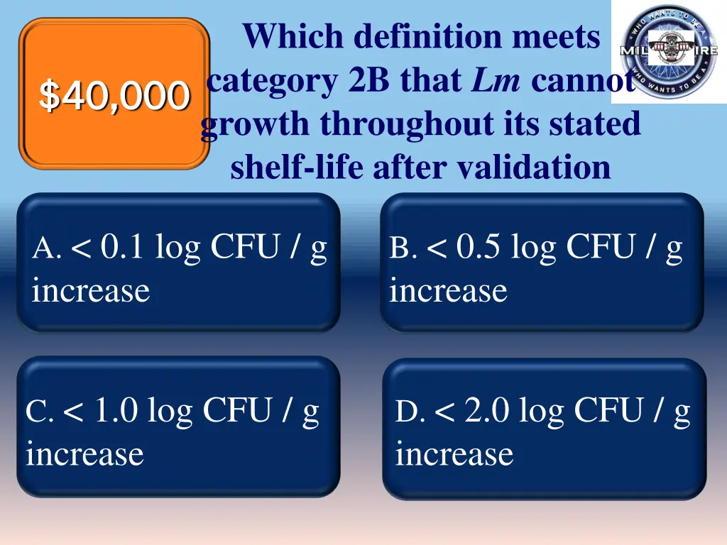 which definition meets category 2b that lm cannot