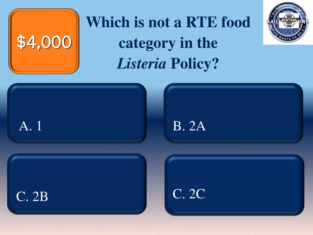 which is not a rte food category in the listeria