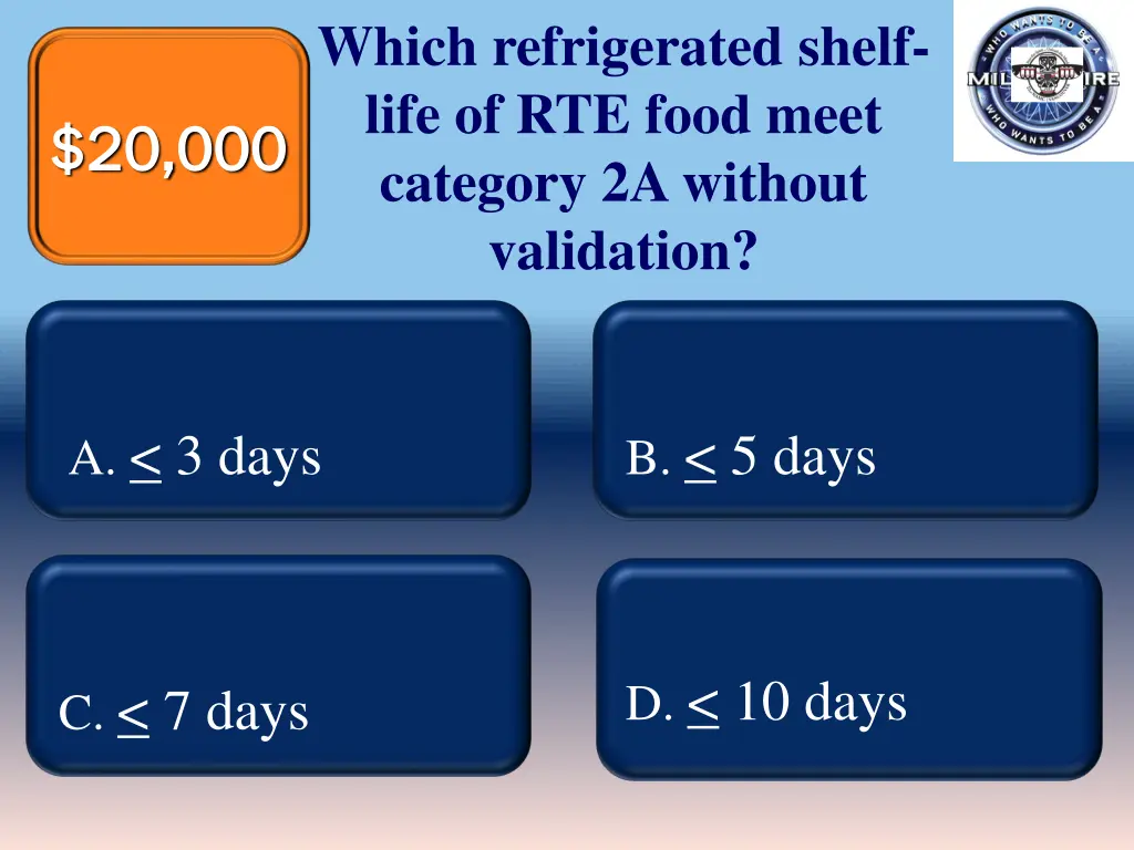which refrigerated shelf life of rte food meet