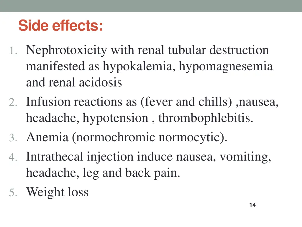side effects