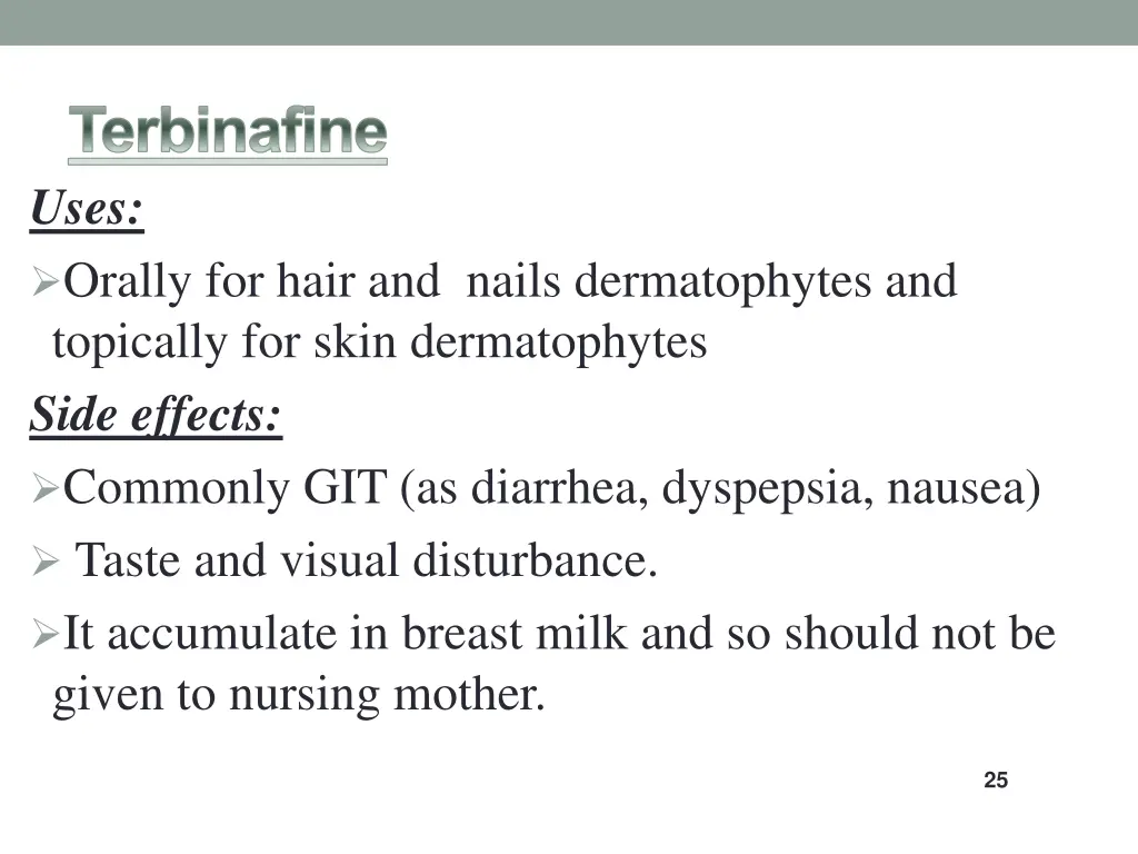 terbinafine uses orally for hair and nails