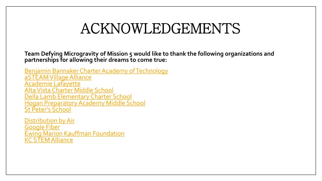 acknowledgements acknowledgements