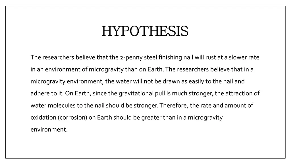 hypothesis hypothesis