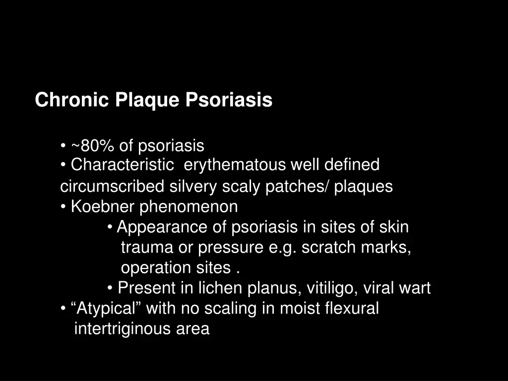 chronic plaque psoriasis