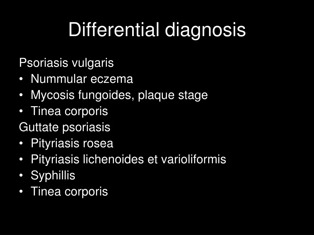 differential diagnosis 1