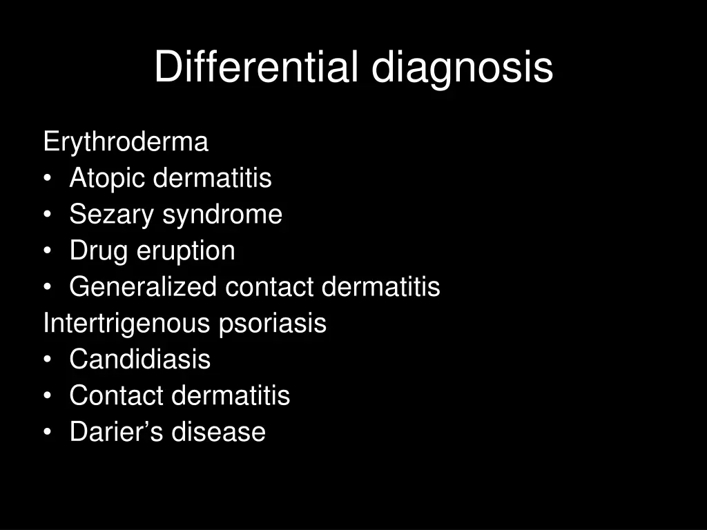 differential diagnosis